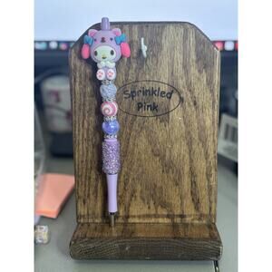 31-18  Inspired Handcrafted Extended Length Beaded Pen w/ Refill Ink